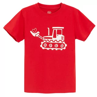 Koszulki dla chłopców - Cool Club, T-shirt chłopięcy, czerwony - grafika 1