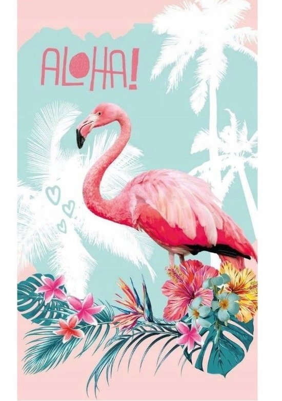 RĘCZNIK DO RĄK DLA DZIECI MAŁY FLAMING 30x50cm