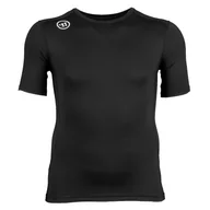 Koszulki sportowe męskie - Koszulka męska Warrior Compression SS Senior L, Czarny - miniaturka - grafika 1