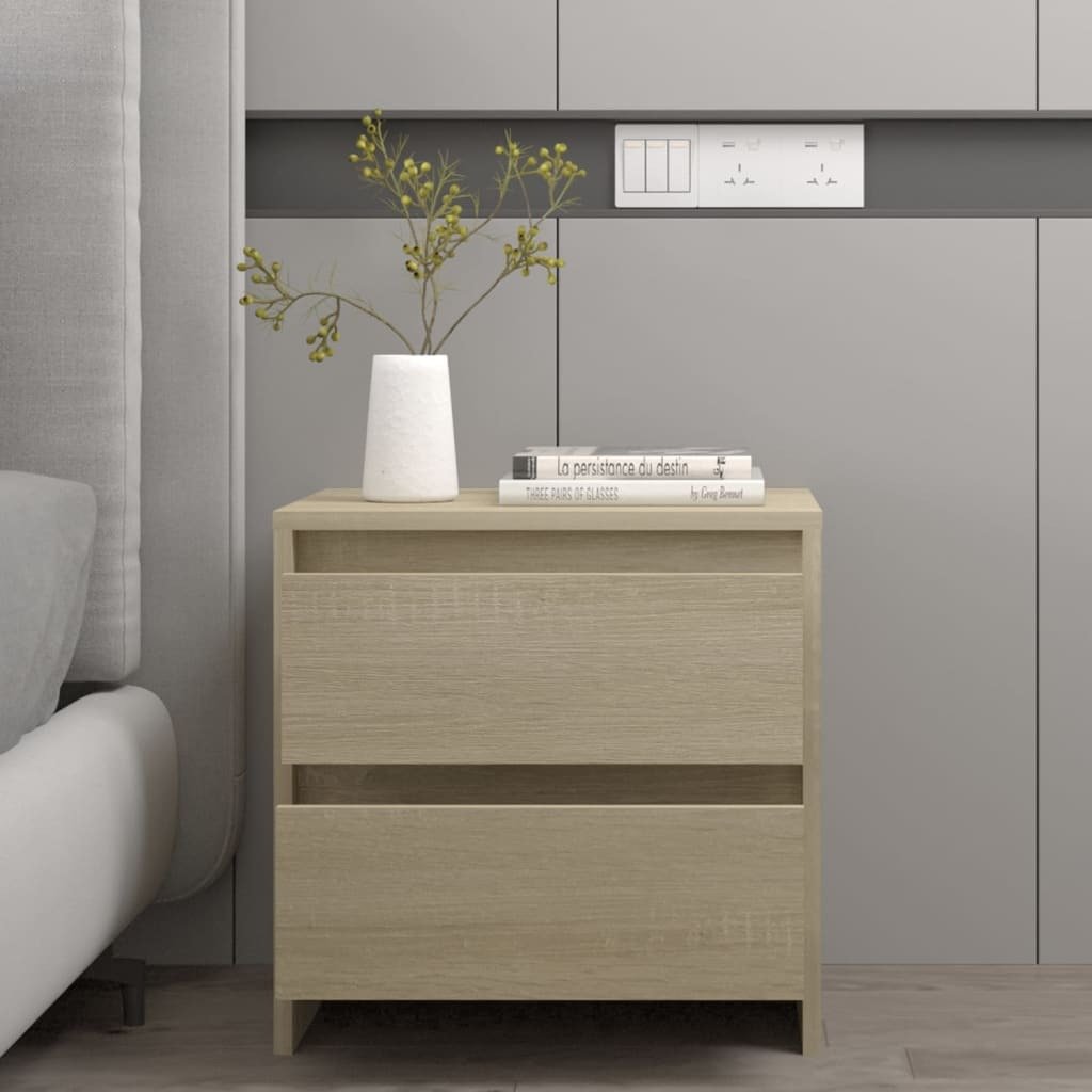 Szafka nocna dąb sonoma 45x34,5x44,5 cm materiał drewnopochodny