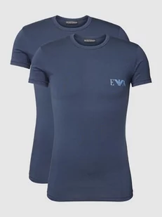 T-shirt z nadrukiem z logo - Piżamy męskie - miniaturka - grafika 1