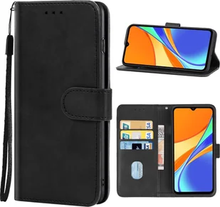 Pokrowiec König Design kompatybilny z Xiaomi Redmi 10A / Redmi 9C Etui na telefon z syntetycznej skóry - Etui na telefon Czarny - Etui i futerały do telefonów - miniaturka - grafika 1