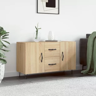 vidaXL Komoda, dąb sonoma, 100x36x60 cm, materiał drewnopochodny - Komody - miniaturka - grafika 1