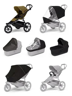 Wózek sportowy Thule Urban Glide 3 Nutria green + Bassinet Black SET 7in1 - Wózki dziecięce - miniaturka - grafika 1
