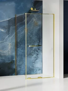 New Trendy Smart Light Gold New Trendy złota kabina prysznicowa prostokątna 120x90 cm EXK-6703 - Kabiny prysznicowe - miniaturka - grafika 1