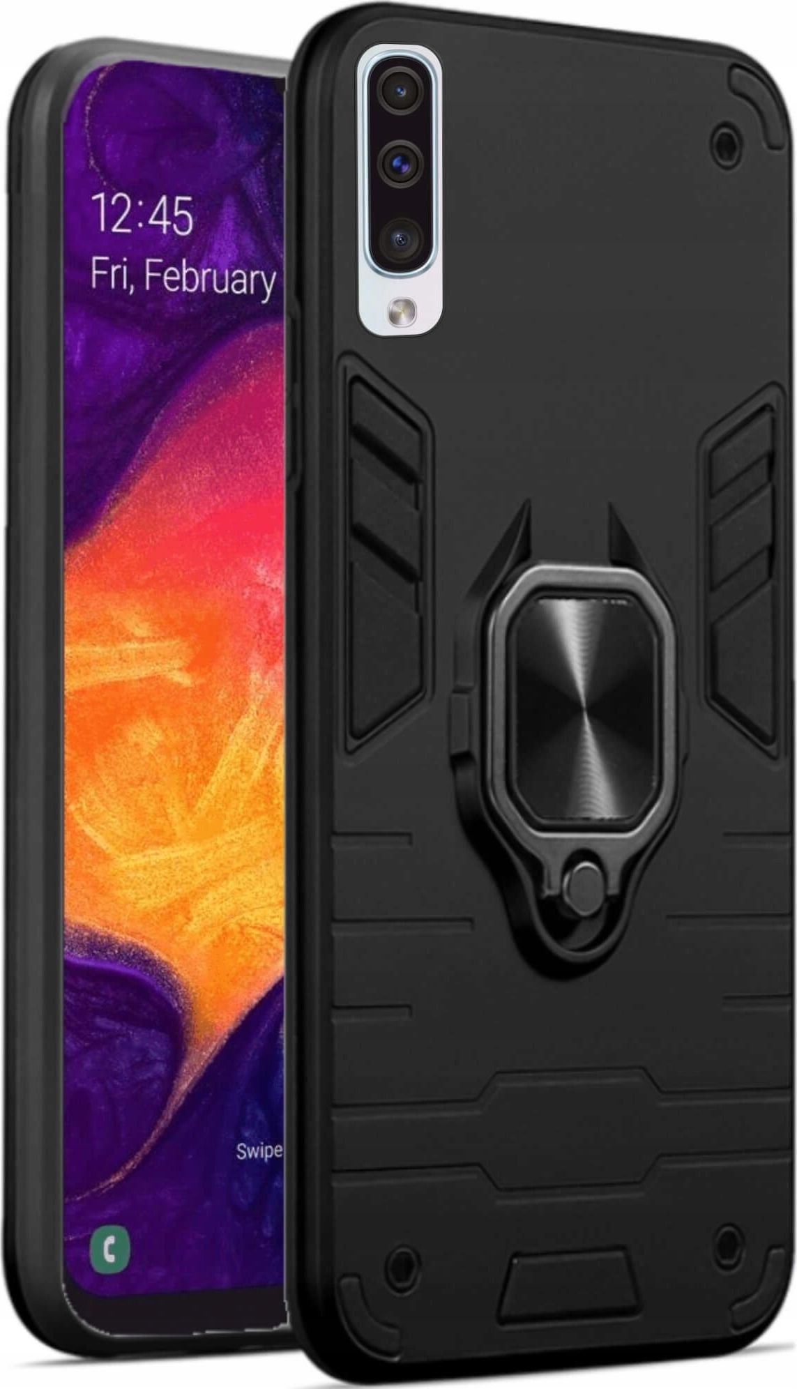 etumi Etui Pancerne Do Samsung Galaxy A50 / A50S / A30S Wzmocnione Hybrydowe Etui Ochronne Futerał Armor Pokrowiec Magnes Armr0005
