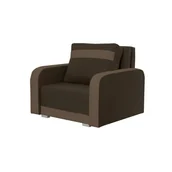 Sofy i kanapy - Fotel Condi z funkcją spania Sofa Brązowy/Jasny brązowy - miniaturka - grafika 1