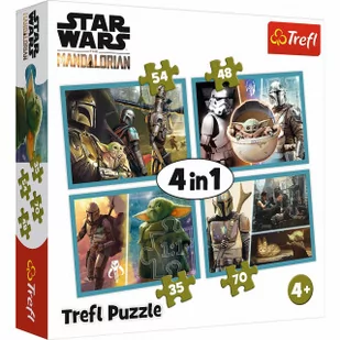Trefl Puzzle 4w1 Mandalorian i jego świat Star Wars - Puzzle - miniaturka - grafika 3