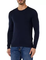 Swetry męskie - Replay sweter męski, niebieski (niebieski 500), L - miniaturka - grafika 1