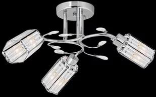 ELEM Ozdobna lampa sufitowa chromowana z kryształkami 8271/3 8C z serii GRACJA - Lampy sufitowe - miniaturka - grafika 1