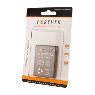 Forever Bateria do Samsung S5330 Wave 533 1250 mAh Li-Ion HQ - Baterie do telefonów - miniaturka - grafika 1