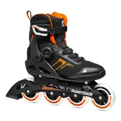 Rolki - Rolki męskie Rollerblade Macroblade 90 BOA Black/Orange EUR 45,5 - miniaturka - grafika 1