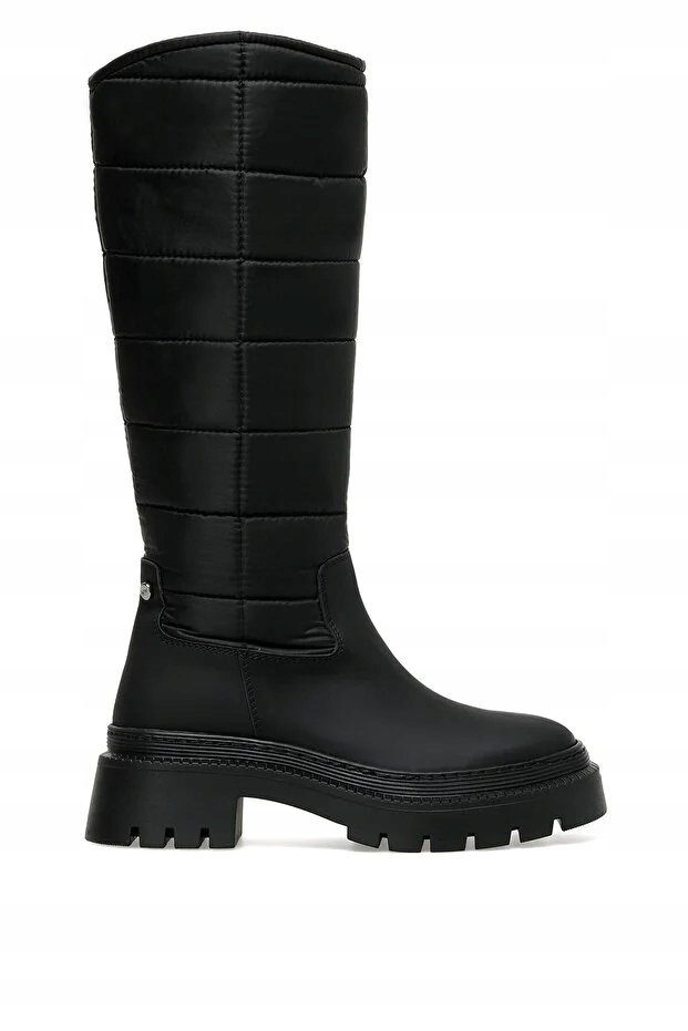 NINE WEST CZARNE KOZAKI DAMSKIE PIKOWANA CHOLEWKA PLATFORMA 38 5GA*