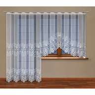 Firany - Firanka żakardowa odpasowana z wszytą taśmą marszczącą 250 x 200 cm - miniaturka - grafika 1