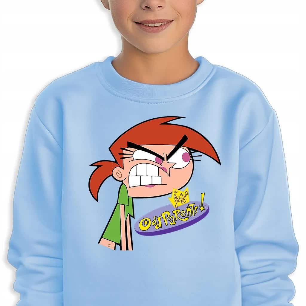 Bluza Dziecięca Niebieska Vicky Wróżkowie Chrzestni Wzory -152 Cm (12-13)