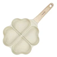 Patelnie - Patelnia Marmurkowa do jajek i placków 4 Sekcje Serduszka KLAUSBERG KB-7819 - miniaturka - grafika 1