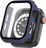 Akcesoria do smartwatchy - Etui kompatybilne z zegarkiem 44 mm hartowane szkło,SE/6/5/4 niebieskie - miniaturka - grafika 1