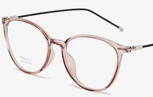 Okulary minusy kocie kujonki oczy korekcyjne -0.75 - Okulary korekcyjne, oprawki, szkła - miniaturka - grafika 1