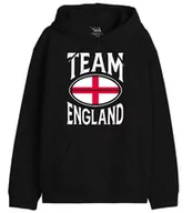 Bluzy męskie - Republic Of California "Team England" UXREPCZSW035 Bluza męska, czarna, rozmiar XL, czarny, XXL - miniaturka - grafika 1