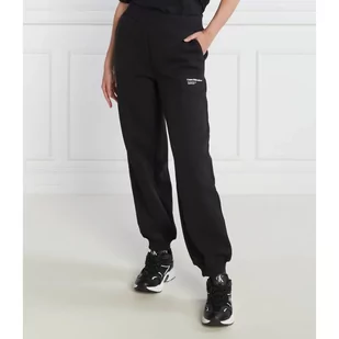 CALVIN KLEIN JEANS Spodnie dresowe GALAXY PRINT | Comfort fit - Dresy damskie - miniaturka - grafika 1