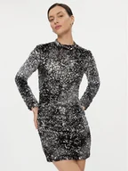 Sukienki - Marella Sukienka koktajlowa Nover 2336260736200 Czarny Regular Fit - miniaturka - grafika 1