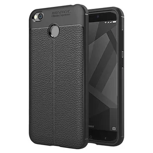 Etui Ochronne Litchi do Xiaomi Redmi 4X czarny - Etui i futerały do telefonów - miniaturka - grafika 1