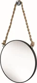 Lusterka do makijażu - Lusterko kosmetyczne Kleine Wolke Kleine Wolke Rope Lusterko kosmetyczne czarny - miniaturka - grafika 1
