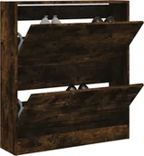 Szafki na buty - Szafka na buty dąb wędzony 80x21x87,5 cm materiał drewnopochodny - miniaturka - grafika 1