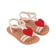 Buty dla dziewczynek - Ipanema Unisex My First Baby sandały, beżowe/beżowe/czerwone, 24 EU, Beżowy, beżowy, czerwony, 24 EU - miniaturka - grafika 1