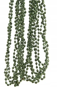 Sznur koralików girlanda na choinkę 2,7 m zielona - Bombki - miniaturka - grafika 1