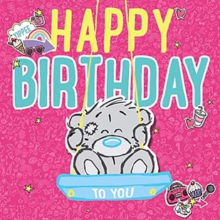 Me To You Dinky Bear 3D kartka urodzinowa - Kartki okolicznościowe i zaproszenia - miniaturka - grafika 1