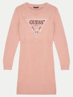 Guess Sukienka codzienna J4BK11 Z3K20 Różowy Regular Fit - Sukienki i spódniczki dla dziewczynek - miniaturka - grafika 1