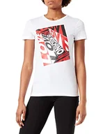 Koszulki i topy damskie - Love Moschino Koszulka damska z nadrukiem ważek, Optyczny biały, 44 - miniaturka - grafika 1