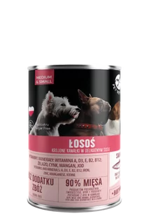 Pet Republic PetRepublic kawałki w sosie z łososiem 400g 56556-uniw - Mokra karma dla psów - miniaturka - grafika 1