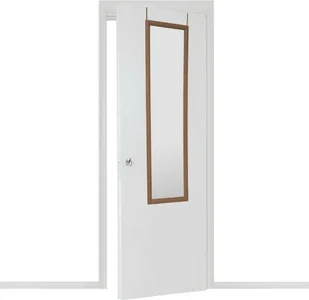 Wysokie lustro w plastikowej ramie do zawieszenia na drzwiach, 125,5 x 35,5 x 2 cm - Lustra - miniaturka - grafika 1