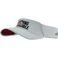 Czapki i chusty sportowe damskie - COMPRESSPORT Daszek biegowy VISOR ULTRALIGHT IRONMAN 2025 white - miniaturka - grafika 1