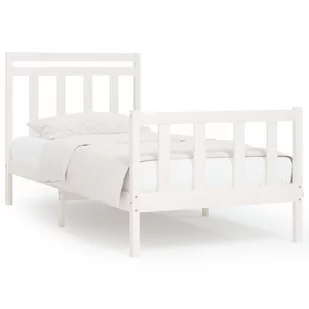 Lumarko Rama łóżka, biała, lite drewno sosnowe, 90x200 cm - Łóżka - miniaturka - grafika 3
