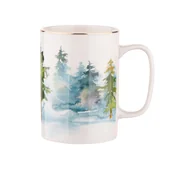 Kubki - Altom, Kubek prosty winter forest, 300 ml, dek. las - miniaturka - grafika 1