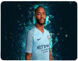 Podkładka pod myszkę Raheem Sterling + imię - Podkładki pod mysz - miniaturka - grafika 1