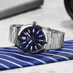 Zegarek ZEGAREK MĘSKI CASIO MTP-VD02D-2E (zd217a) + BOX - Zegarki męskie - miniaturka - grafika 2