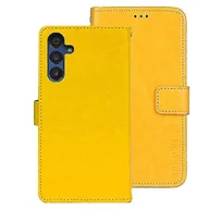 Portfele - nadaje się do Samsung Galaxy A15 5G Etui Crazy Horse Texture Skórzany pokrowiec na portfel-C6 s202412242255 Żółty - miniaturka - grafika 1