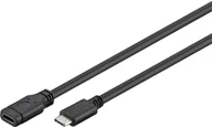 Kable komputerowe i do monitorów - Microconnect USB3.1CC05EX kabel USB USB 3.2 Gen 1 (3.1 Gen 1) 0,5 m USB C Czarny, Srebrny - miniaturka - grafika 1