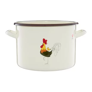 Garnek emaliowany Kury 7,5 l EMALIA OLKUSZ - Garnki - miniaturka - grafika 1