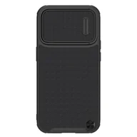 Etui i futerały do telefonów - Nillkin Textured S Magnetic Case etui iPhone 14 Pro Max pokrowiec MagSafe z osłoną na aparat czarny - miniaturka - grafika 1