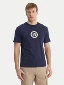 Koszulki męskie - Napapijri T-Shirt S-Phos NP0A4G5A Granatowy Relaxed Fit - miniaturka - grafika 1