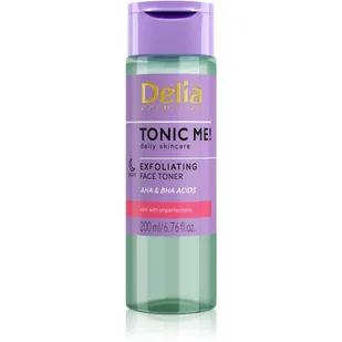 Delia Tonic Me Tonik złuszczający 200ml - Toniki i hydrolaty do twarzy - miniaturka - grafika 1