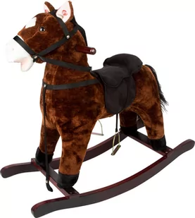 Koń na biegunach Toffee z siodłem ze strzemionami i dźwiękami rżenia i galopu - Skoczki dla dzieci - miniaturka - grafika 1