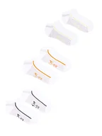 Skarpetki dla dzieci - Skarpety stopki bawełniane dwukolorowe 3PAK 39-42 - miniaturka - grafika 1