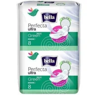 Podpaski - Bella TORUŃSKIE ZAKŁ.MAT.OPAT. Perfecta Ultra Maxi Green wydłużone podpaski supercienkie z osłonkami bocznymi 16 sztuk 9077213 - miniaturka - grafika 1
