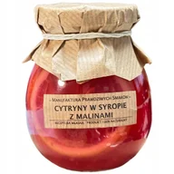 Syropy i koncentraty owocowe - Cytryna plastry w syropie z malinami 100% naturalna bez konserwantów - miniaturka - grafika 1